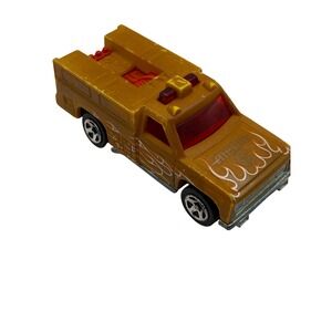 VTG 1974 Hot Wheels‎ Medic Ambulance Truck Gold with Flame Graphics Diecast Car